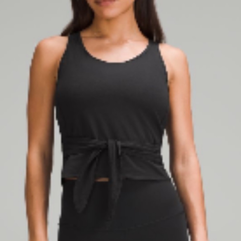 Black Tie-Front Tank Top lululemon size 8